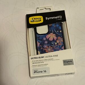 OtterBox Symmetry Series Clear for MagSafe iPhone 16 Case Ultra Slim Floral